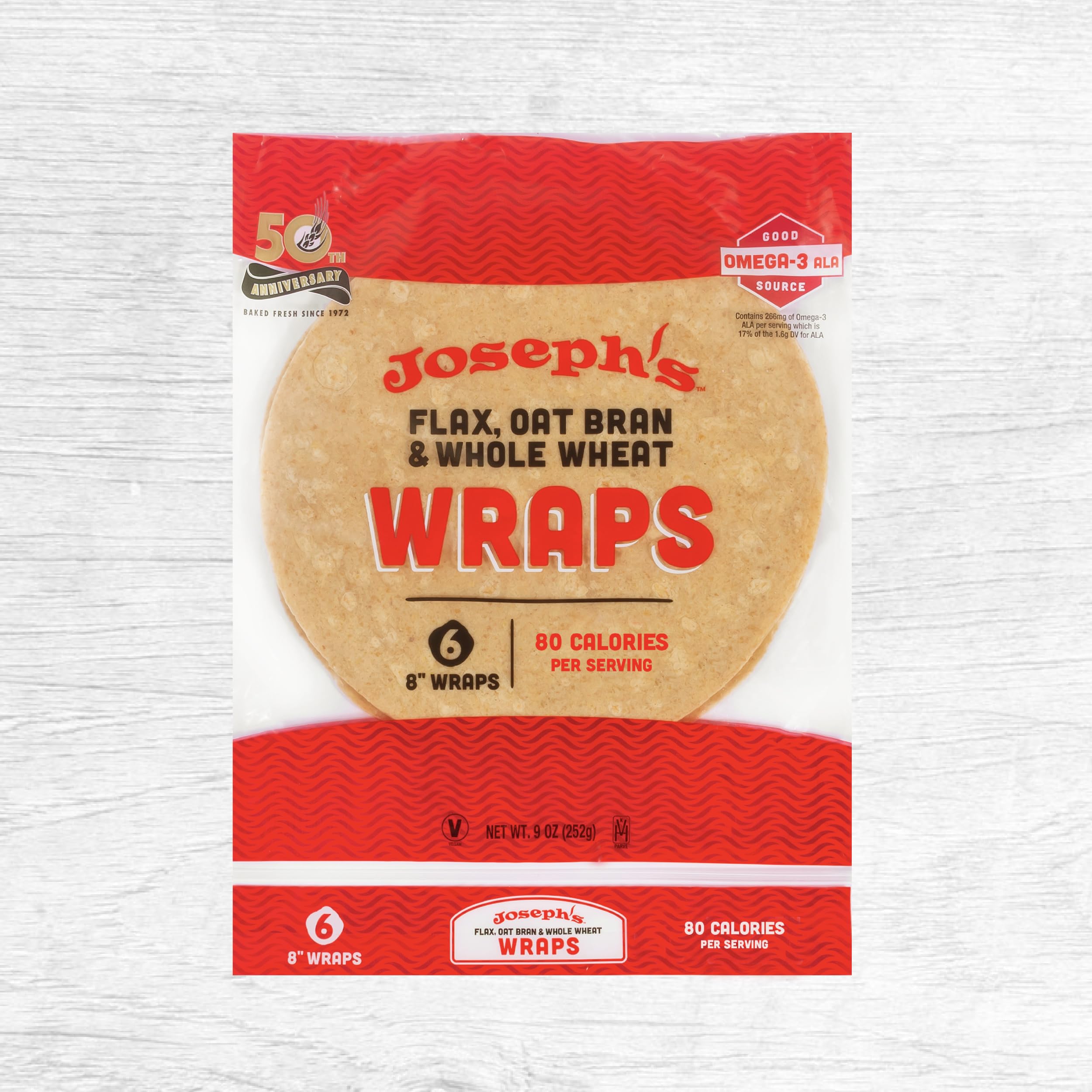 Amazon.com: Joseph's Low Carb Wrap Value 3-Pack, Flax, Oat Bran